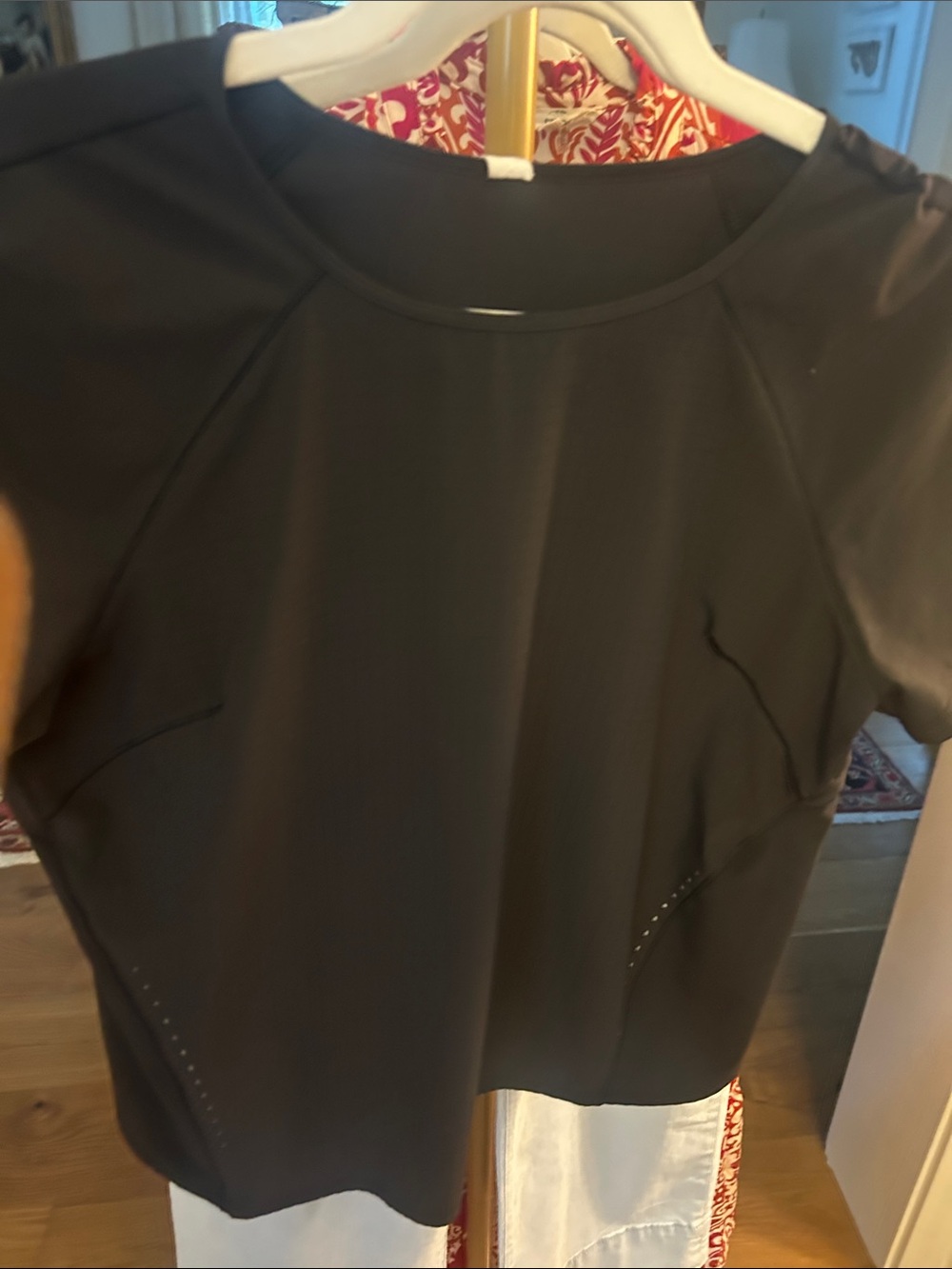 lululemon athletica Black Short Sleeve Crewneck Top